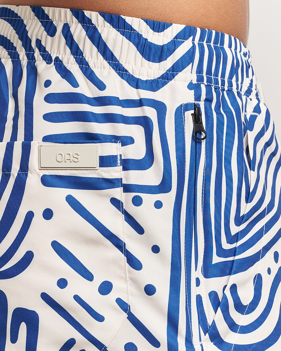 Mies | Uimahousut | OAS | Eldovado Swim Shorts Blue/White
