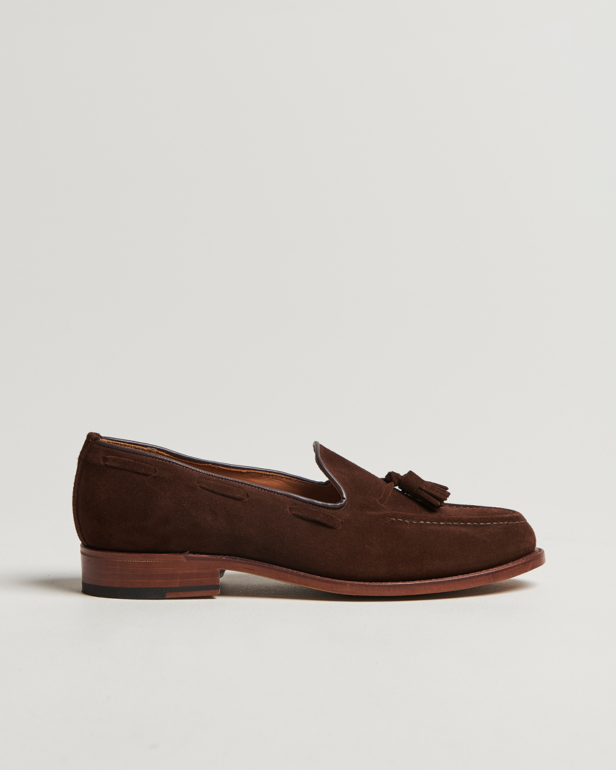 Mies | Sanders Finschley Suede Tassel Loafer Polo Snuff | Sanders | Finschley Suede Tassel Loafer Polo Snuff