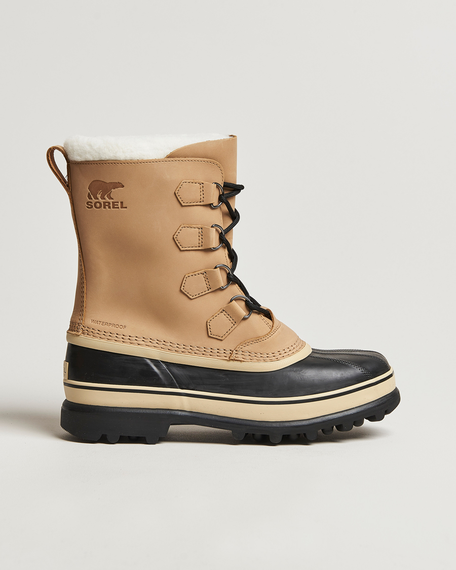 Mies | Nilkkurit | Sorel | Caribou WP Felt Lined Leather Boots Buff
