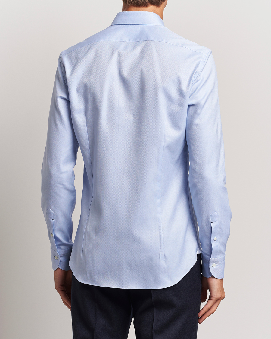 Mies | Kauluspaidat | Mazzarelli | Soft Oxford Cut Away Shirt Light Blue