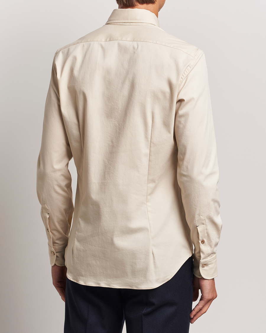 Mies | Kauluspaidat | Mazzarelli | Soft Garment Dyed Button Down Shirt Beige