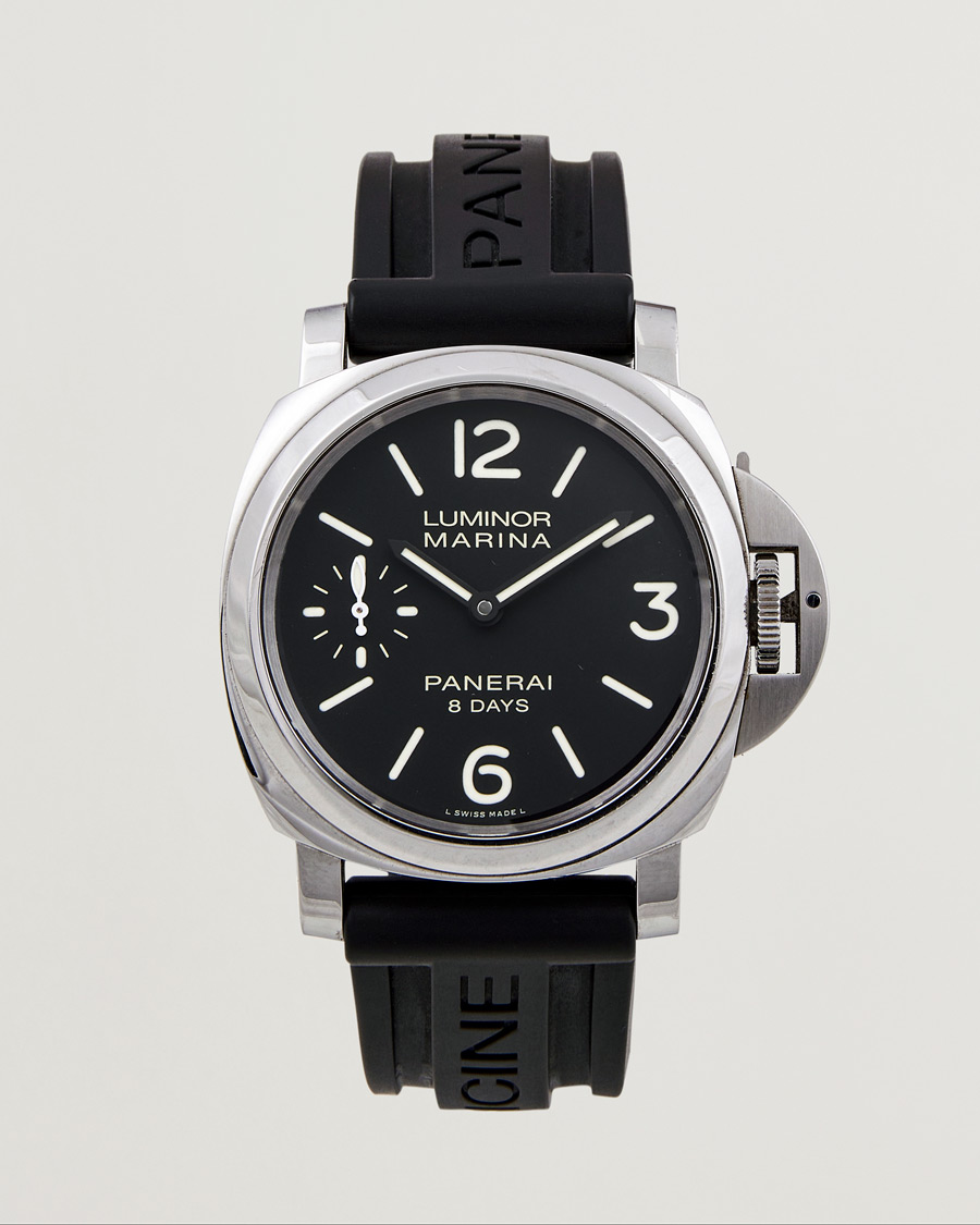 Mies | Panerai Pre-Owned Luminor Marina 8 Days 00510 Silver | Panerai Pre-Owned | Luminor Marina 8 Days 00510 Silver