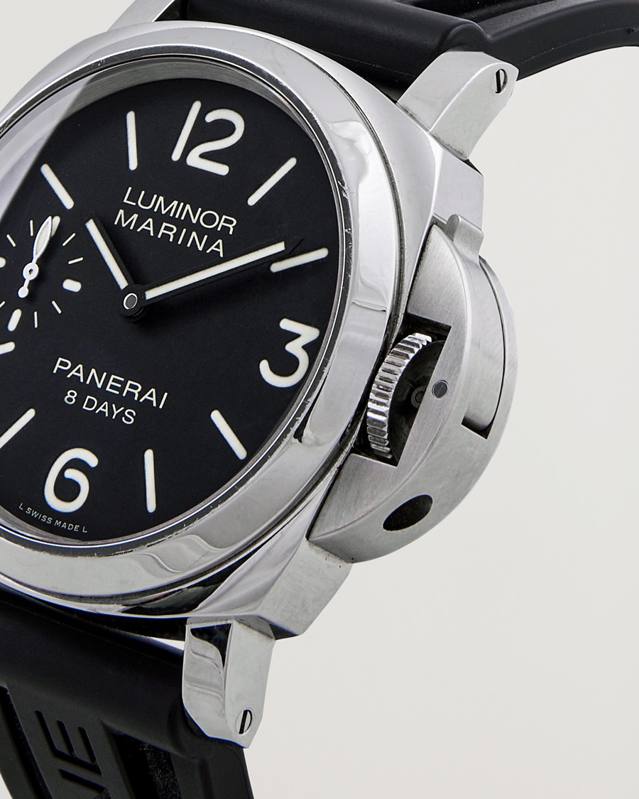 Mies | Panerai Pre-Owned Luminor Marina 8 Days 00510 Silver | Panerai Pre-Owned | Luminor Marina 8 Days 00510 Silver