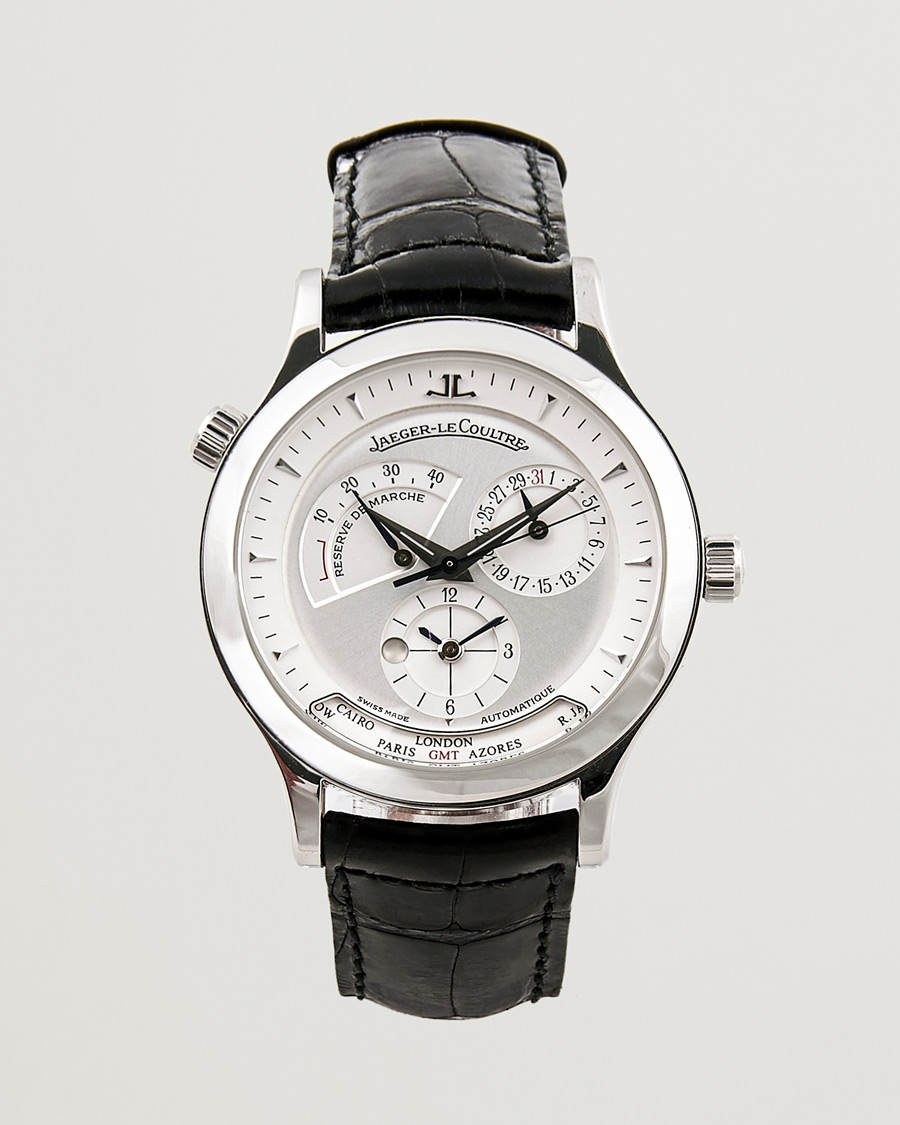 Mies | Jaeger-LeCoultre Pre-Owned Master Geographic 142.8.92 Silver | Jaeger-LeCoultre Pre-Owned | Master Geographic 142.8.92 Silver