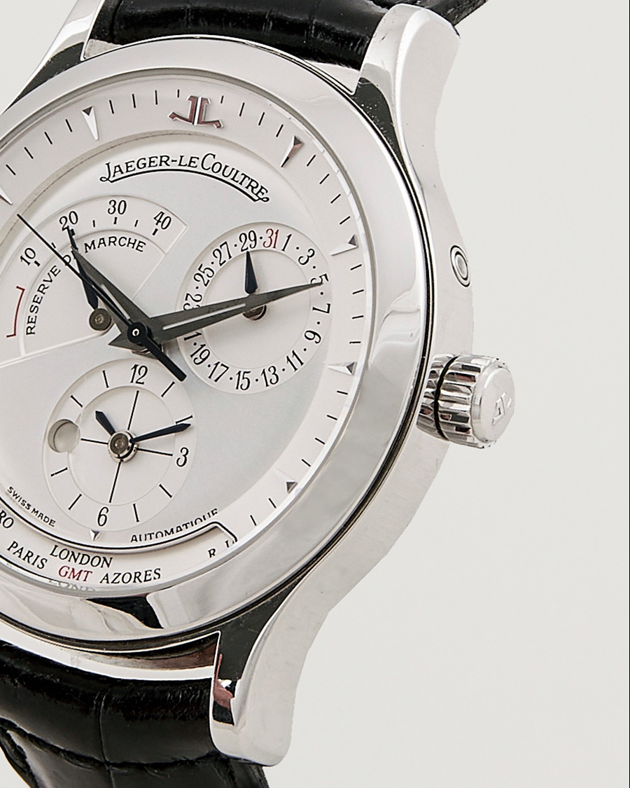 Mies | Jaeger-LeCoultre Pre-Owned Master Geographic 142.8.92 Silver | Jaeger-LeCoultre Pre-Owned | Master Geographic 142.8.92 Silver