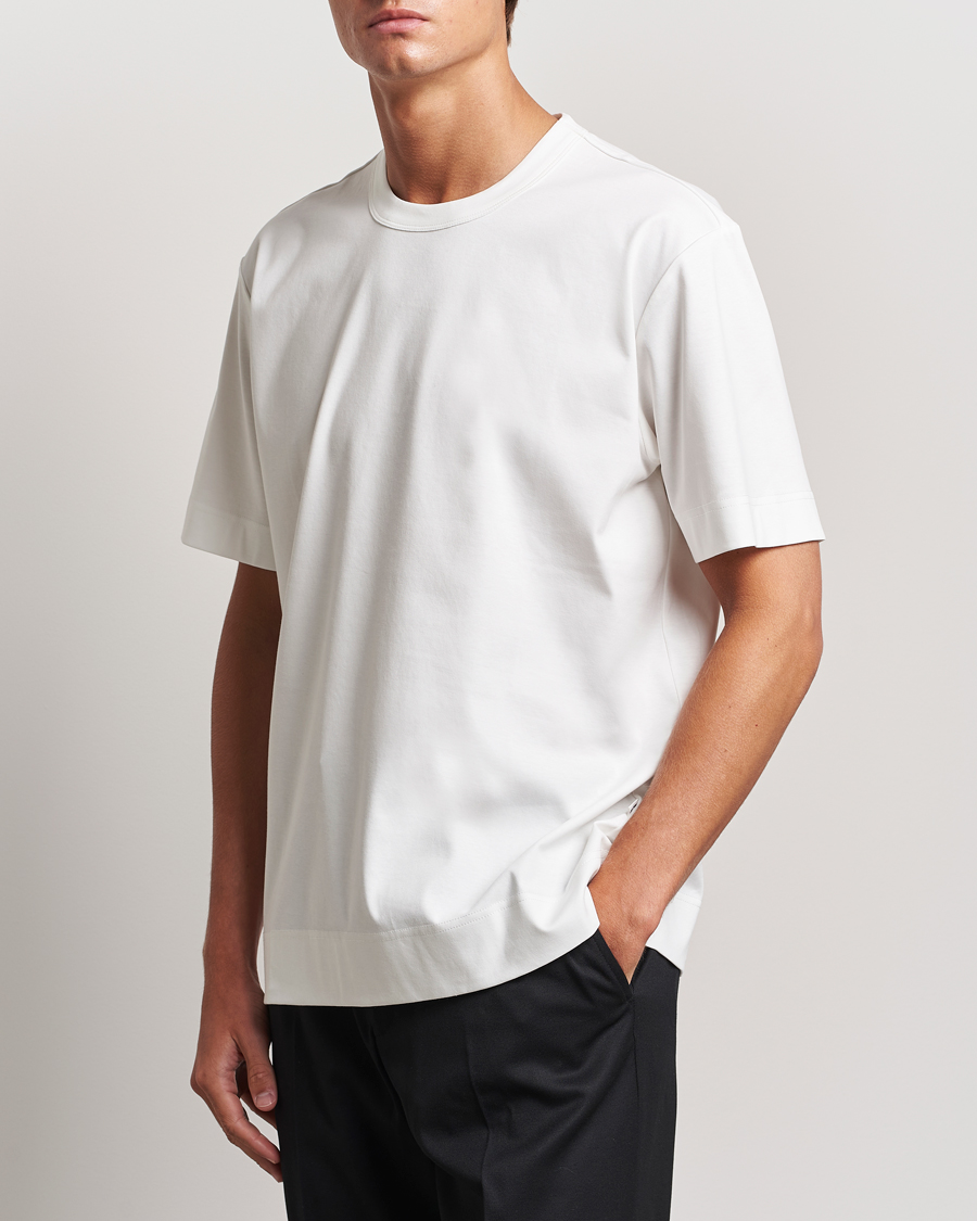 Mies | T-paidat | NN07 | Pedro Mercerized Crew Neck T-Shirt Cream