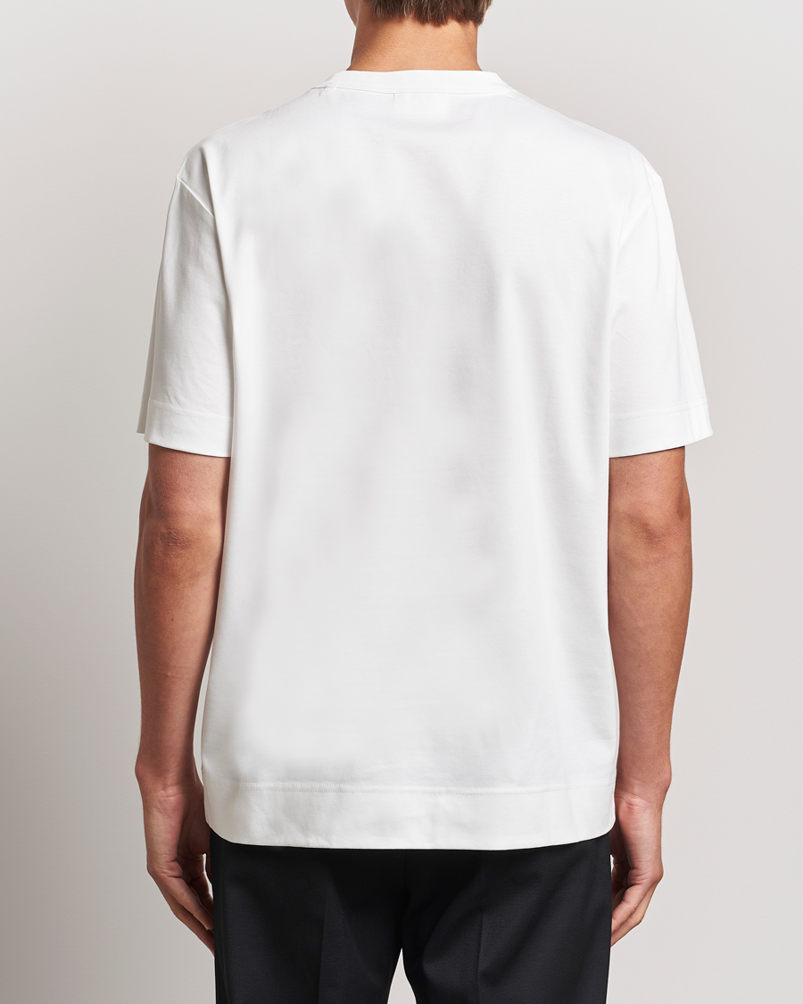 Mies | T-paidat | NN07 | Pedro Mercerized Crew Neck T-Shirt Cream