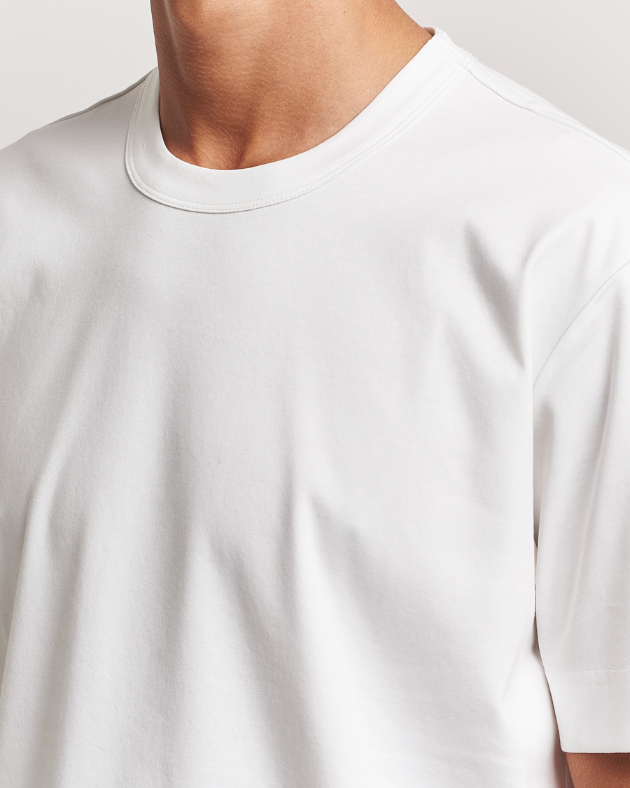 Mies | T-paidat | NN07 | Pedro Mercerized Crew Neck T-Shirt Cream
