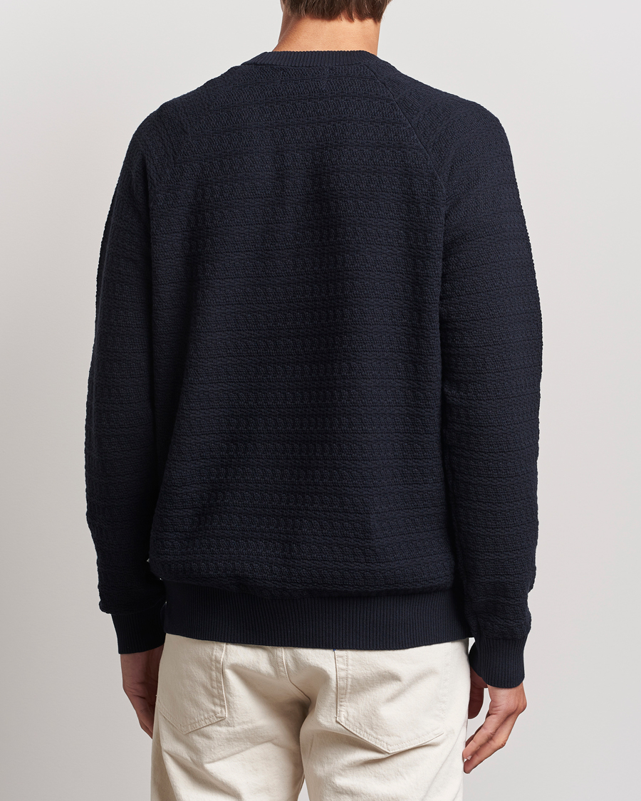 Mies | Puserot | NN07 | Collin Structured Knitted Sweater Navy Blue