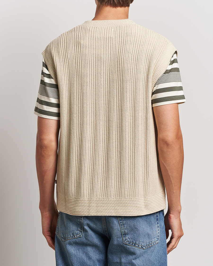 Mies | Puserot | NN07 | Reece Knitted Vest Ecru