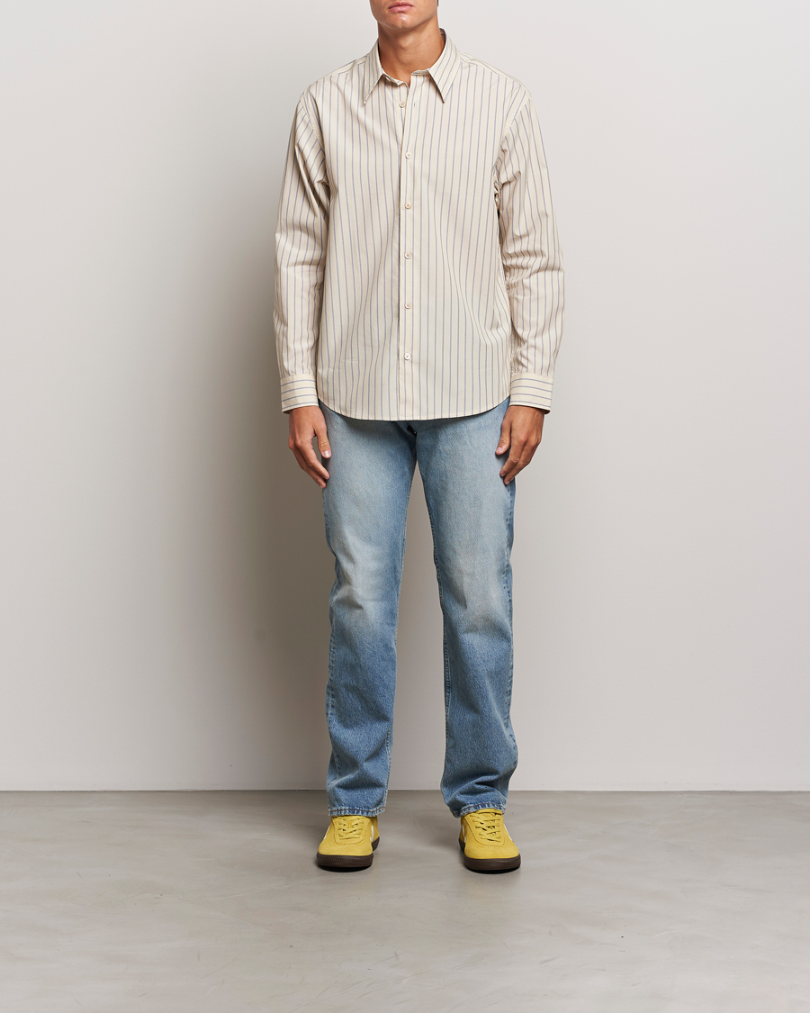 Mies | Kauluspaidat | NN07 | Quinsy Striped Shirt Khaki