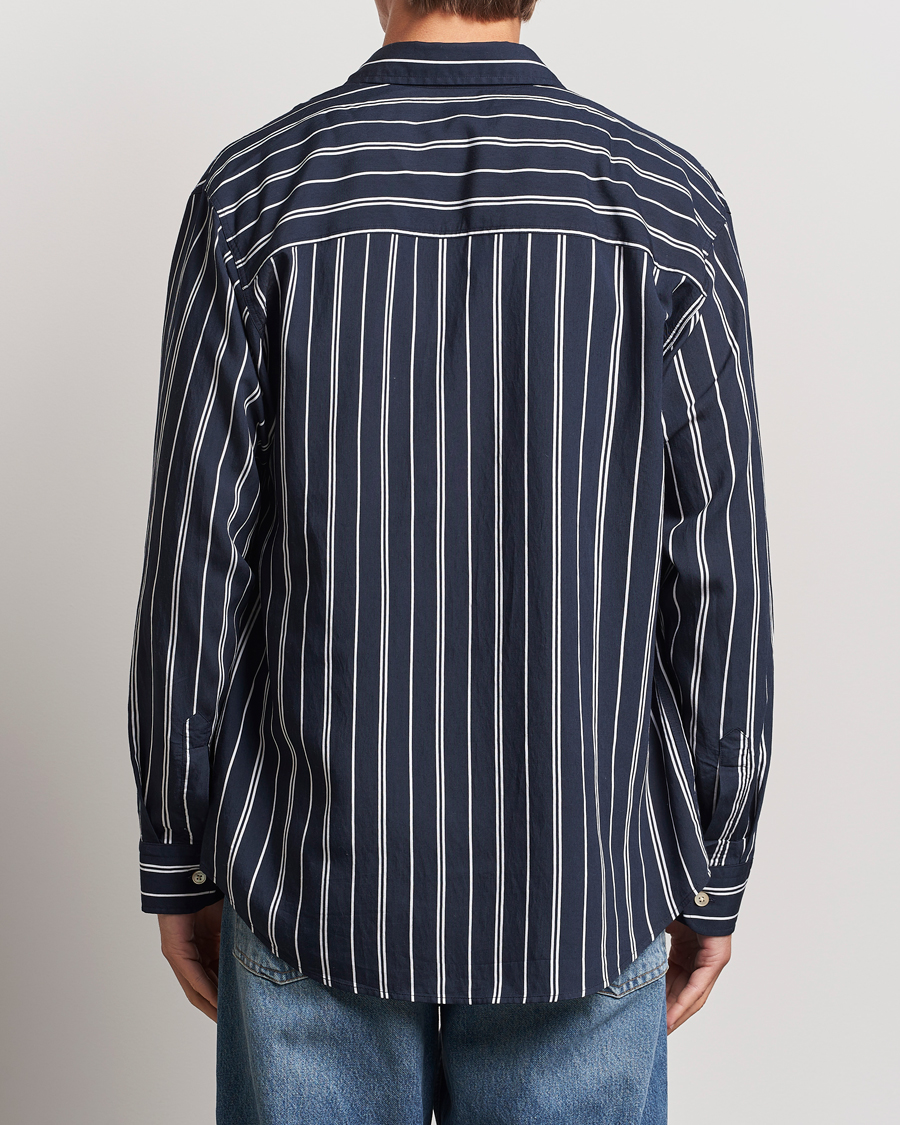 Mies | Kauluspaidat | NN07 | Quinsy Striped Shirt Navy/White