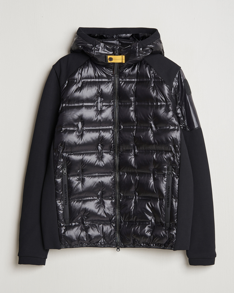 Mies | Takit | Parajumpers | Gyles Piquet Puffer Hybrid Jacket Black