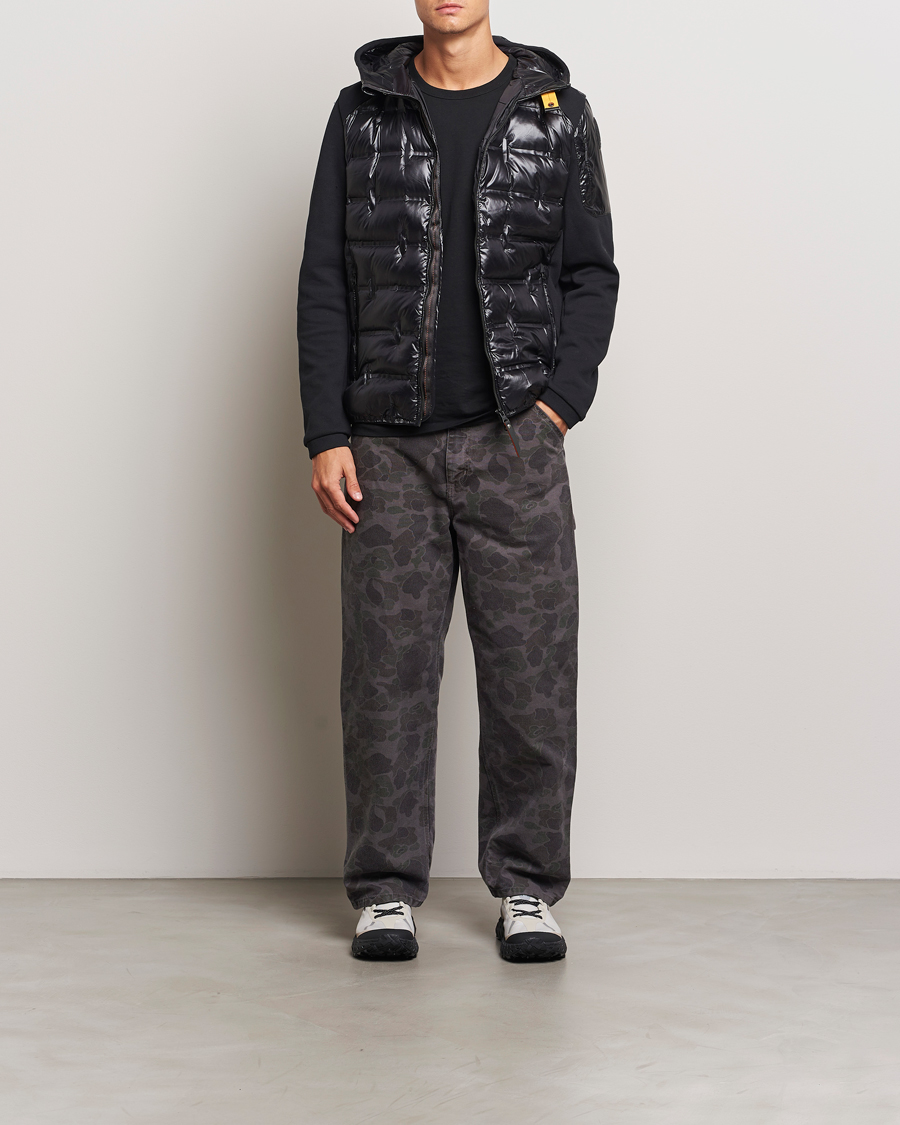 Mies | Takit | Parajumpers | Gyles Piquet Puffer Hybrid Jacket Black