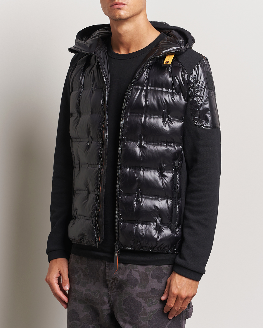 Mies | Takit | Parajumpers | Gyles Piquet Puffer Hybrid Jacket Black