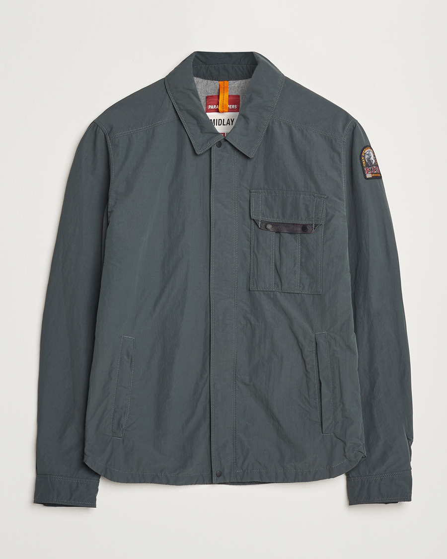 Mies | Takit | Parajumpers | Miura Peached Poplin Shirt Jacket Green Gables