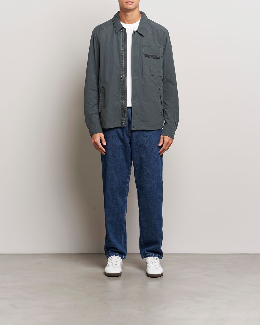 Mies | Takit | Parajumpers | Miura Peached Poplin Shirt Jacket Green Gables