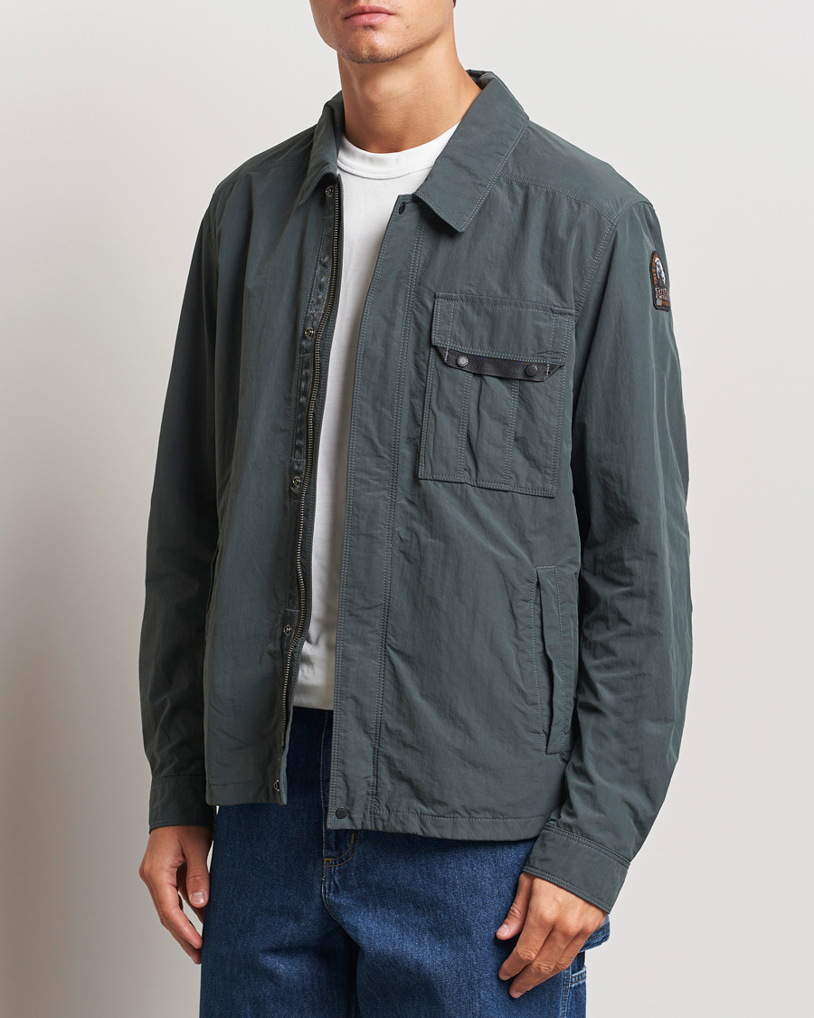 Mies | Takit | Parajumpers | Miura Peached Poplin Shirt Jacket Green Gables