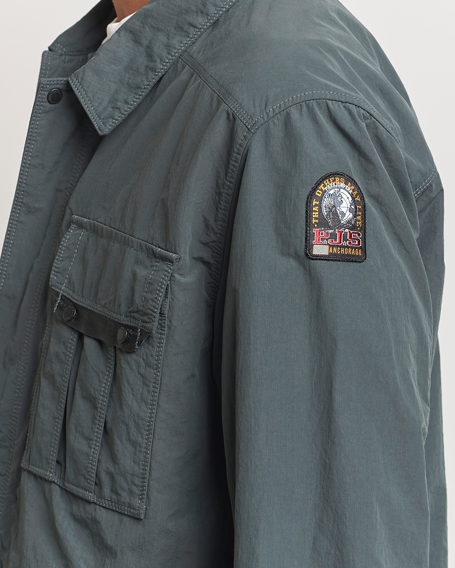 Mies | Takit | Parajumpers | Miura Peached Poplin Shirt Jacket Green Gables
