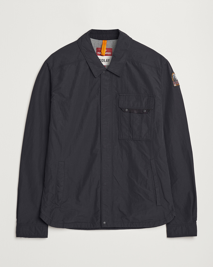 Mies | Takit | Parajumpers | Miura Peached Poplin Shirt Jacket Black