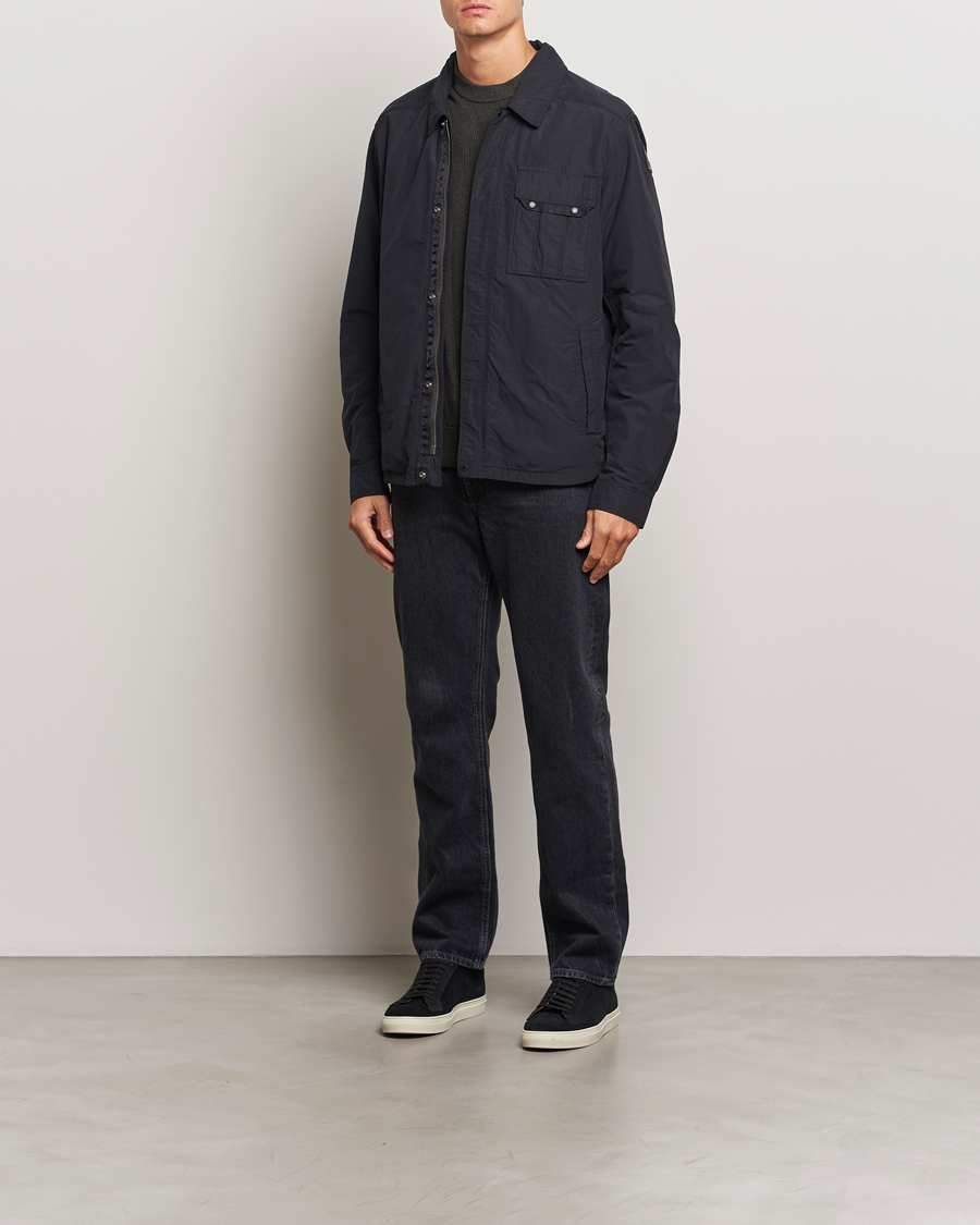 Mies | Takit | Parajumpers | Miura Peached Poplin Shirt Jacket Black