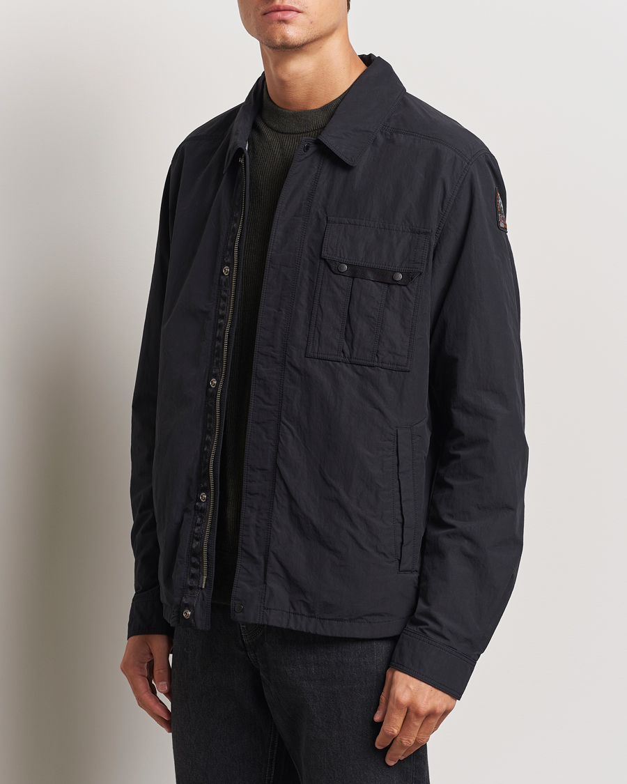 Mies | Takit | Parajumpers | Miura Peached Poplin Shirt Jacket Black