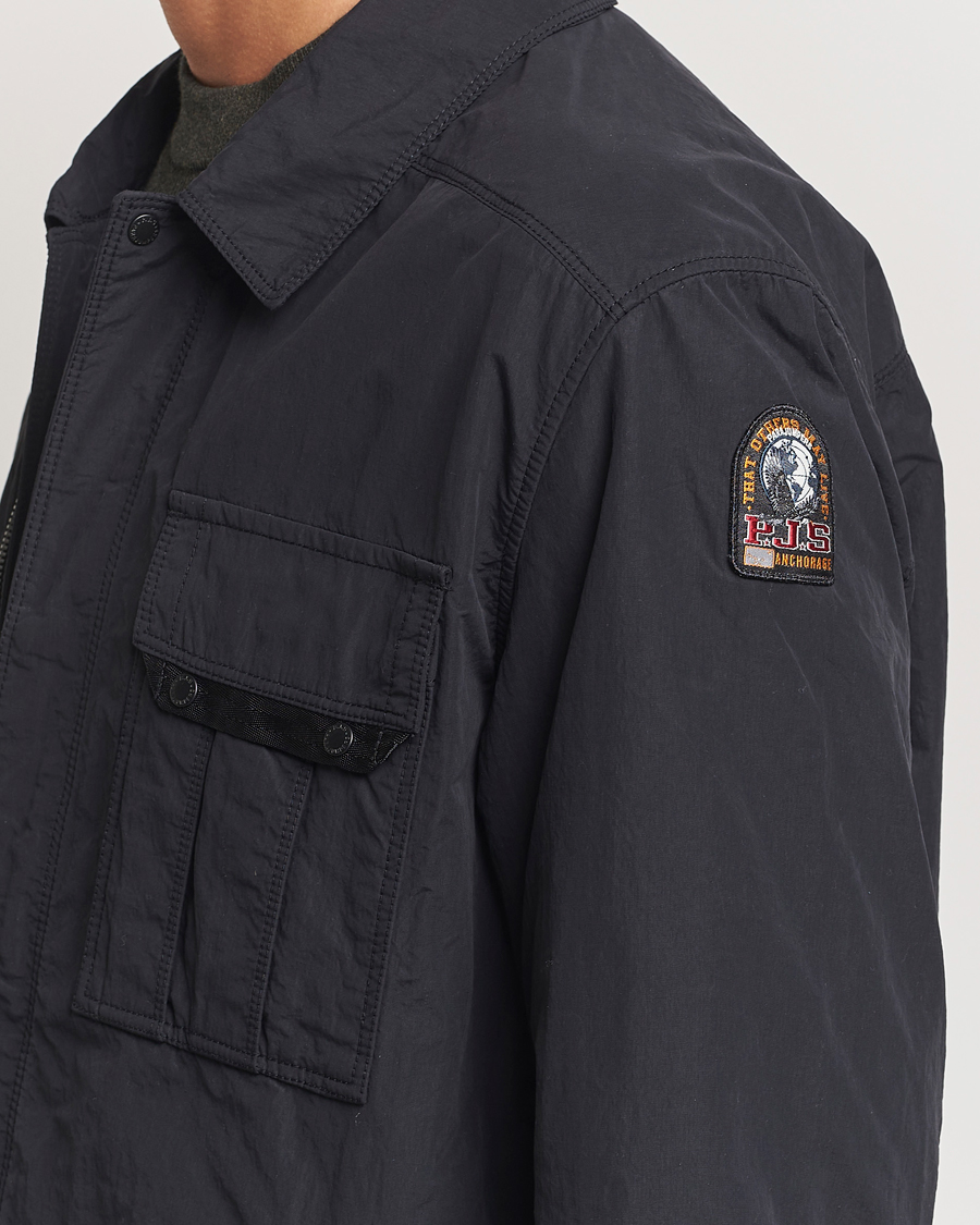 Mies | Takit | Parajumpers | Miura Peached Poplin Shirt Jacket Black