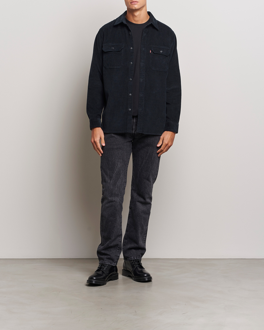 Mies | Kauluspaidat | Levi's | Jackson Corduroy Worker Shirt Jet Black