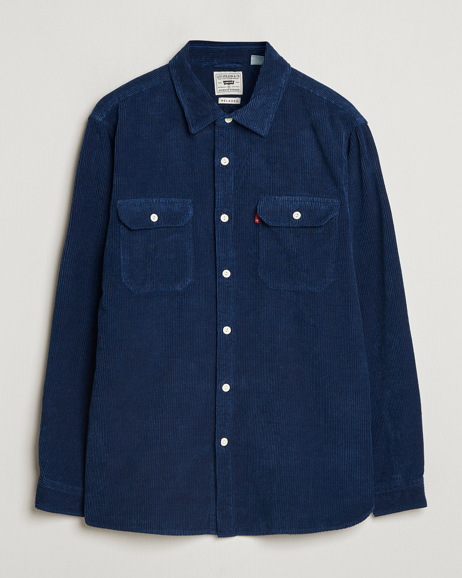 Mies | Kauluspaidat | Levi's | Jackson Corduroy Worker Shirt Enzo Vintage Indigo