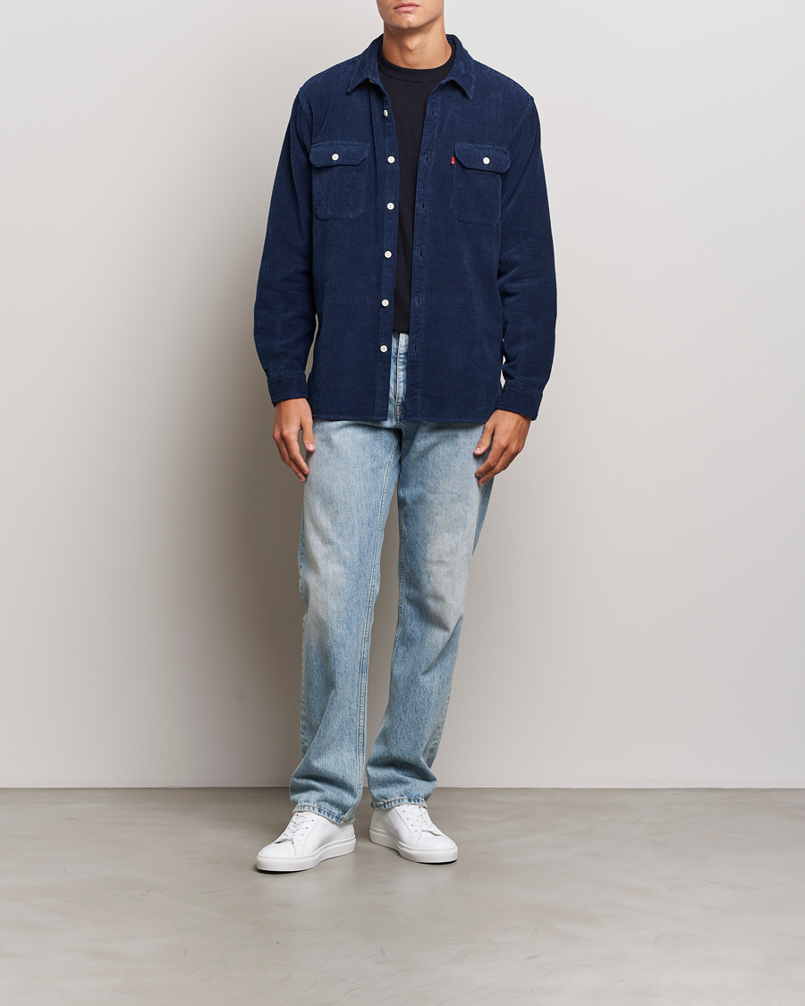 Mies | Kauluspaidat | Levi's | Jackson Corduroy Worker Shirt Enzo Vintage Indigo