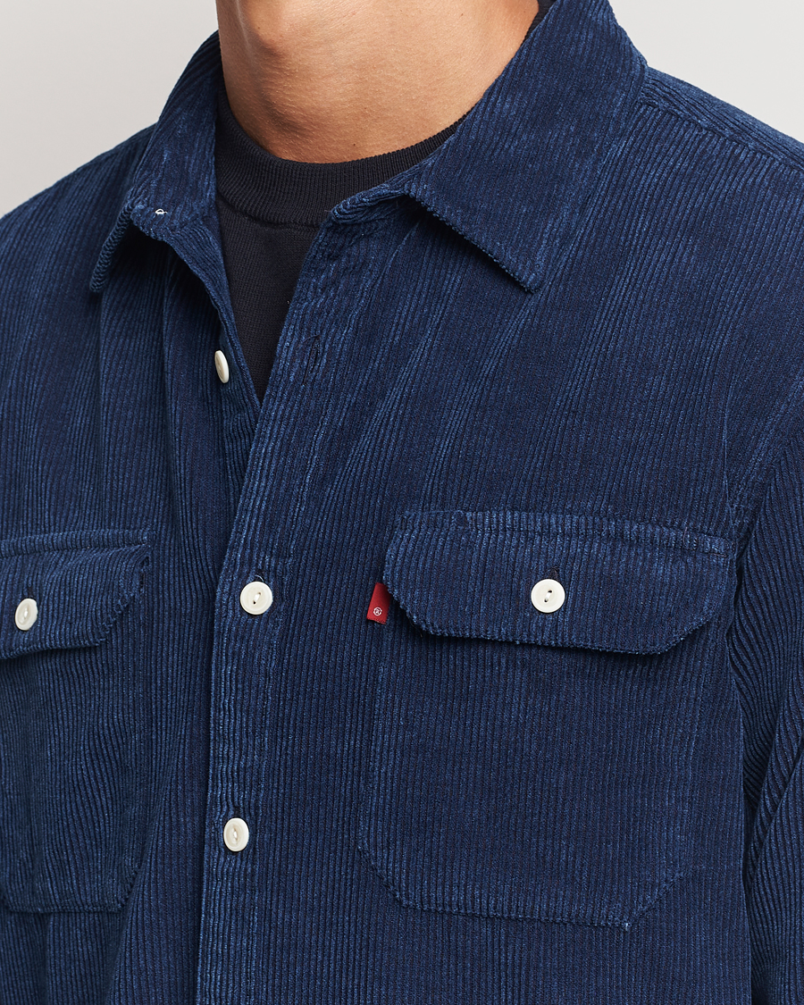 Mies | Kauluspaidat | Levi's | Jackson Corduroy Worker Shirt Enzo Vintage Indigo