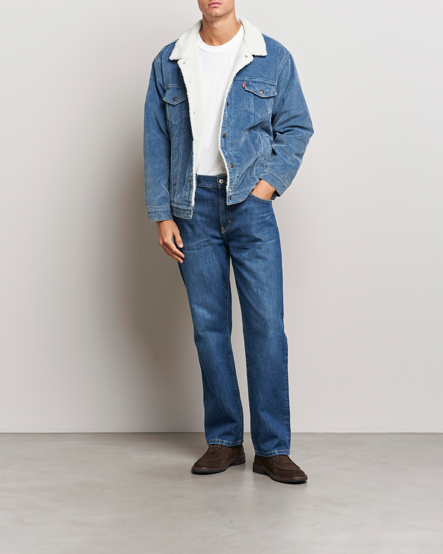 Mies | Takit | Levi's | Relaxed Fit Sherpa Trucker Blue Spring
