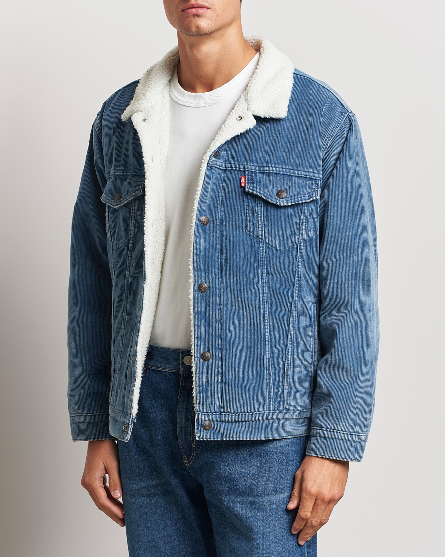 Mies | Takit | Levi's | Relaxed Fit Sherpa Trucker Blue Spring