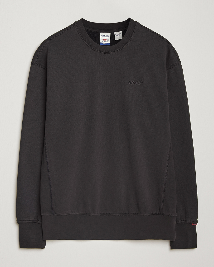 Mies | Puserot | Levi's | Garment Dyed Authentic Crew Neck Sweatshirt Black