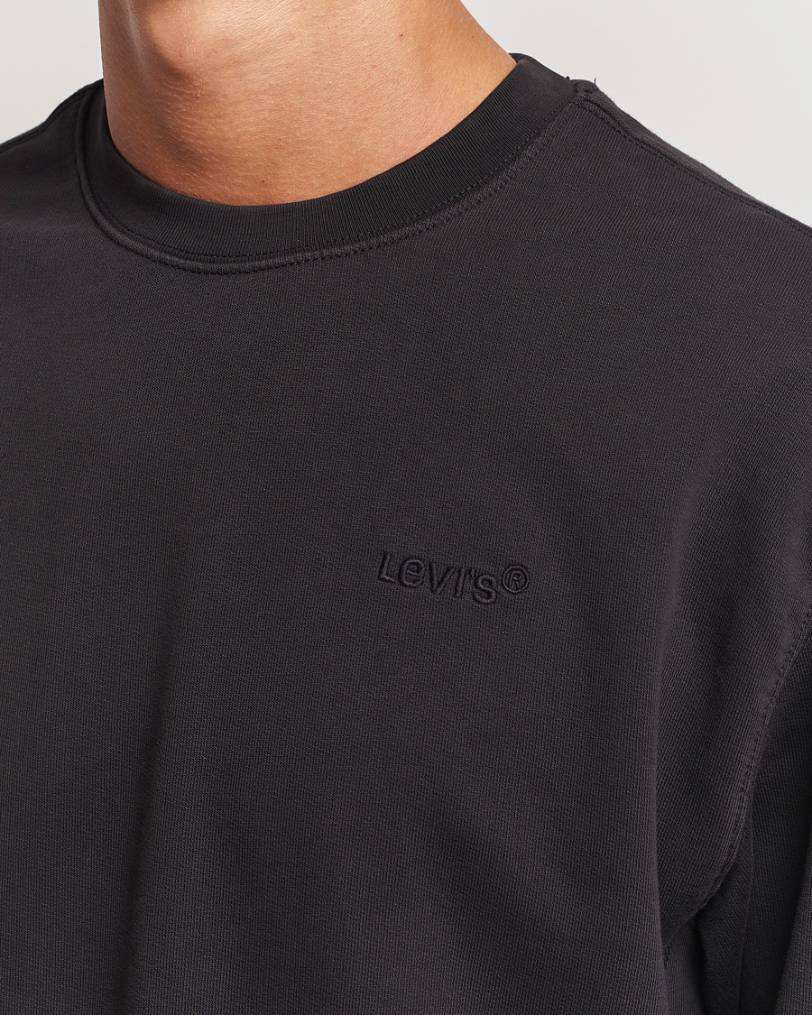 Mies | Puserot | Levi's | Garment Dyed Authentic Crew Neck Sweatshirt Black