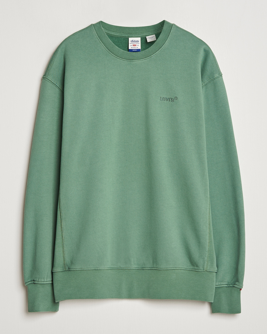 Mies | Puserot | Levi's | Garment Dyed Authentic Crew Neck Sweatshirt Myrtle