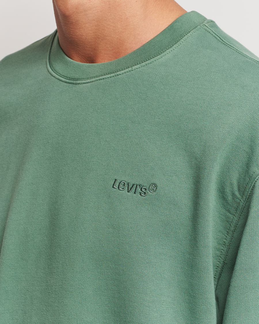 Mies | Puserot | Levi's | Garment Dyed Authentic Crew Neck Sweatshirt Myrtle