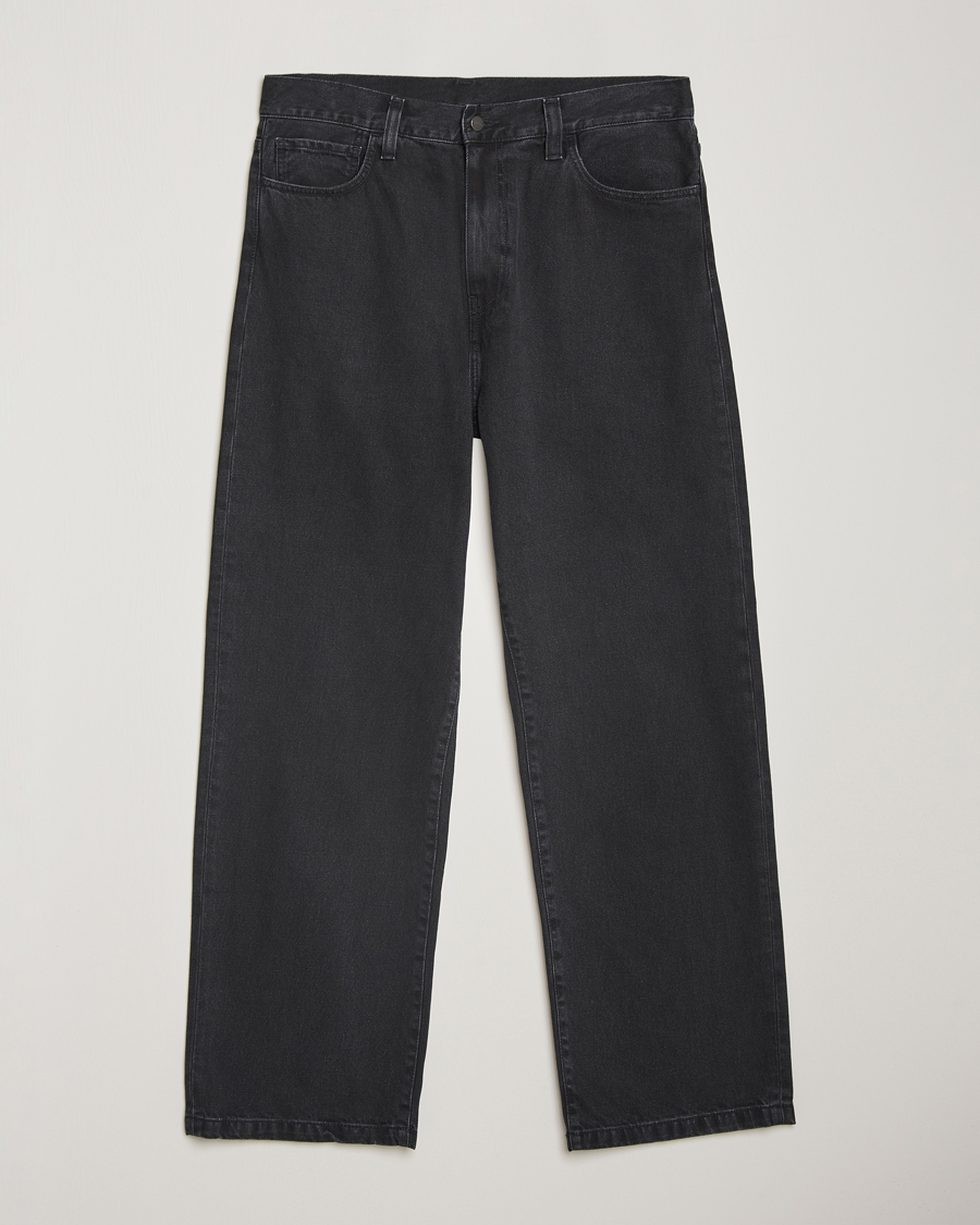 Mies | Kauluspaidat | Carhartt WIP | Landon Pant Robertson Denim Black Stone Washed