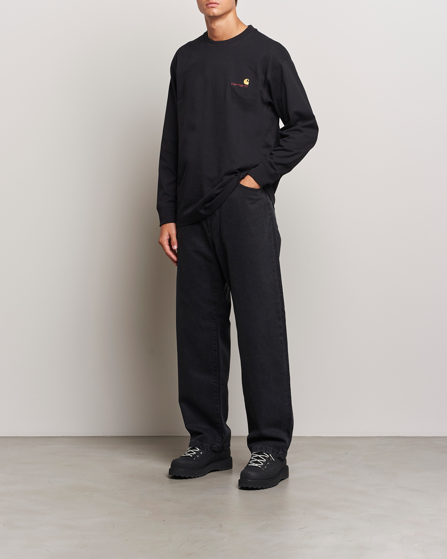 Mies | Kauluspaidat | Carhartt WIP | Landon Pant Robertson Denim Black Stone Washed
