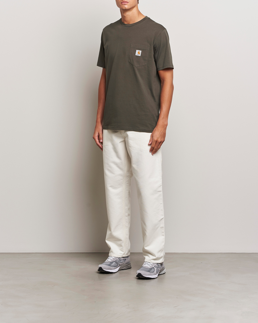 Mies | Housut | Carhartt WIP | Single Knee Pants Dearborn Canvas Wax