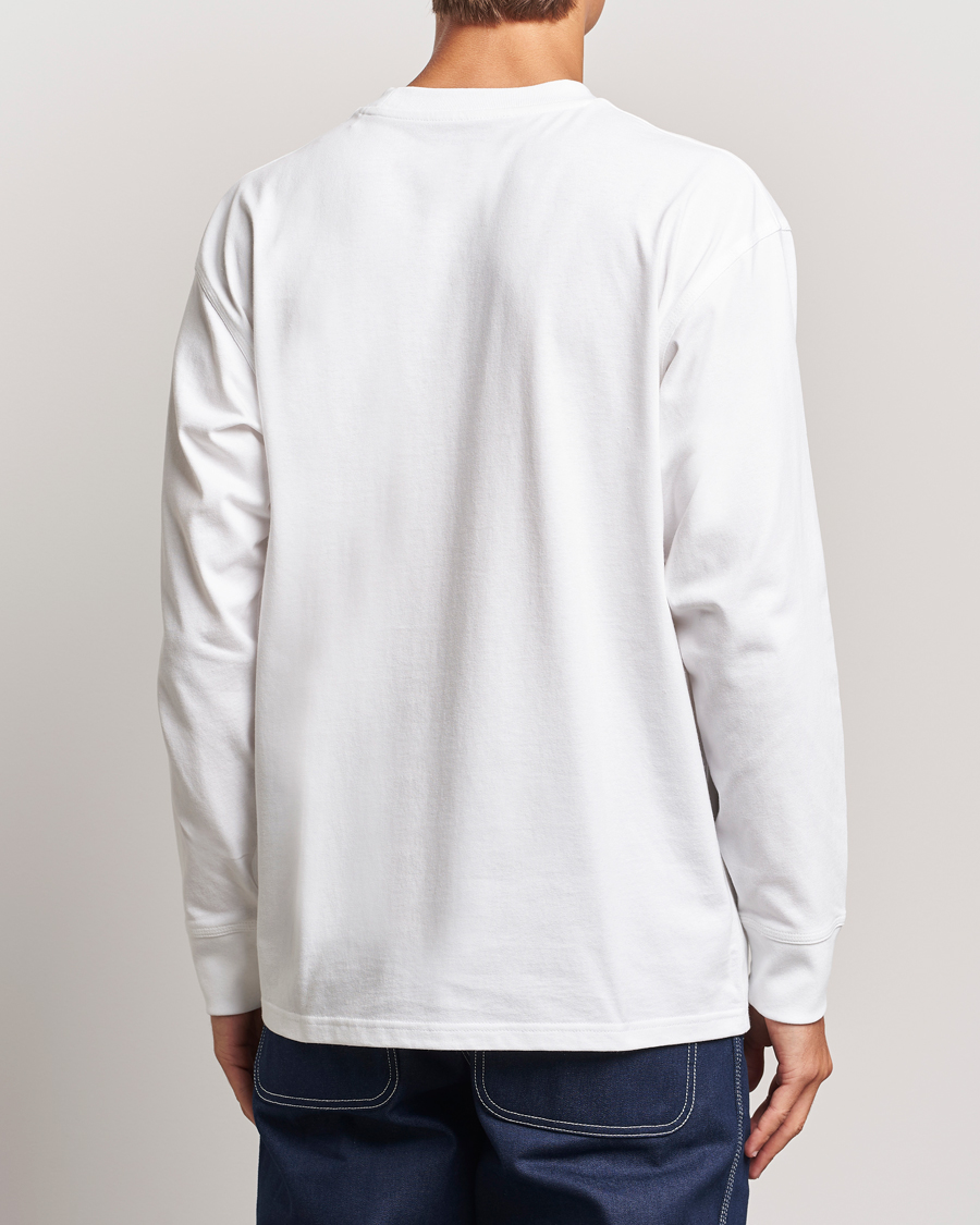 Mies | T-paidat | Carhartt WIP | American Script Long Sleeve T-Shirt White