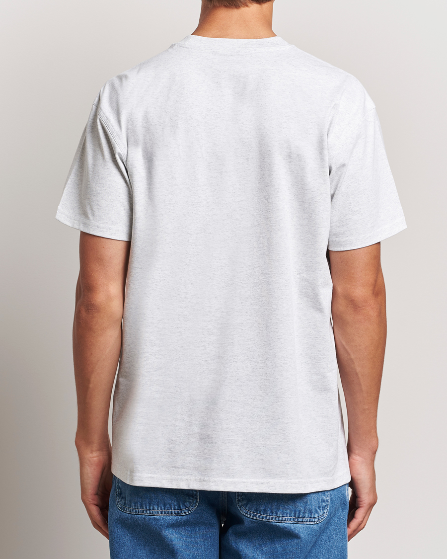 Mies | T-paidat | Carhartt WIP | American Script Short Sleeve T-Shirt Ash Heather