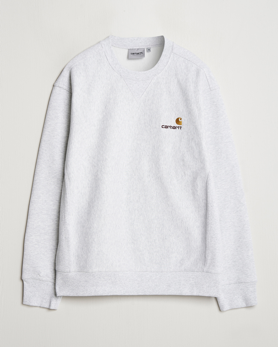 Mies | Puserot | Carhartt WIP | American Script Sweatshirt Ash Heather