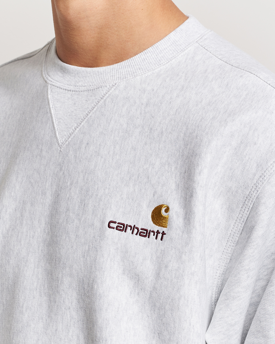 Mies | Puserot | Carhartt WIP | American Script Sweatshirt Ash Heather