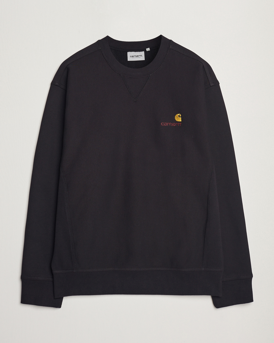 Mies | Puserot | Carhartt WIP | American Script Sweatshirt Black