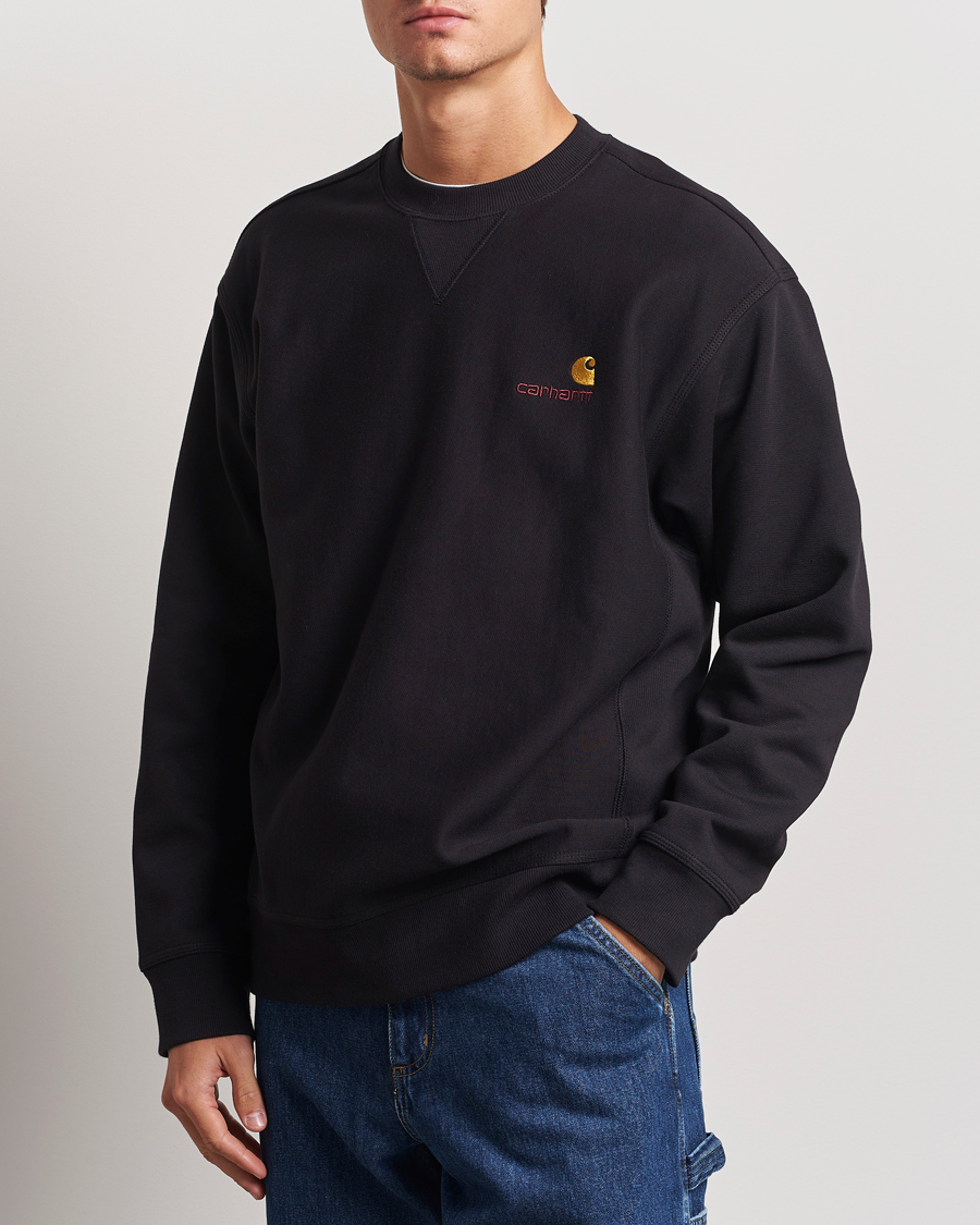 Mies | Puserot | Carhartt WIP | American Script Sweatshirt Black