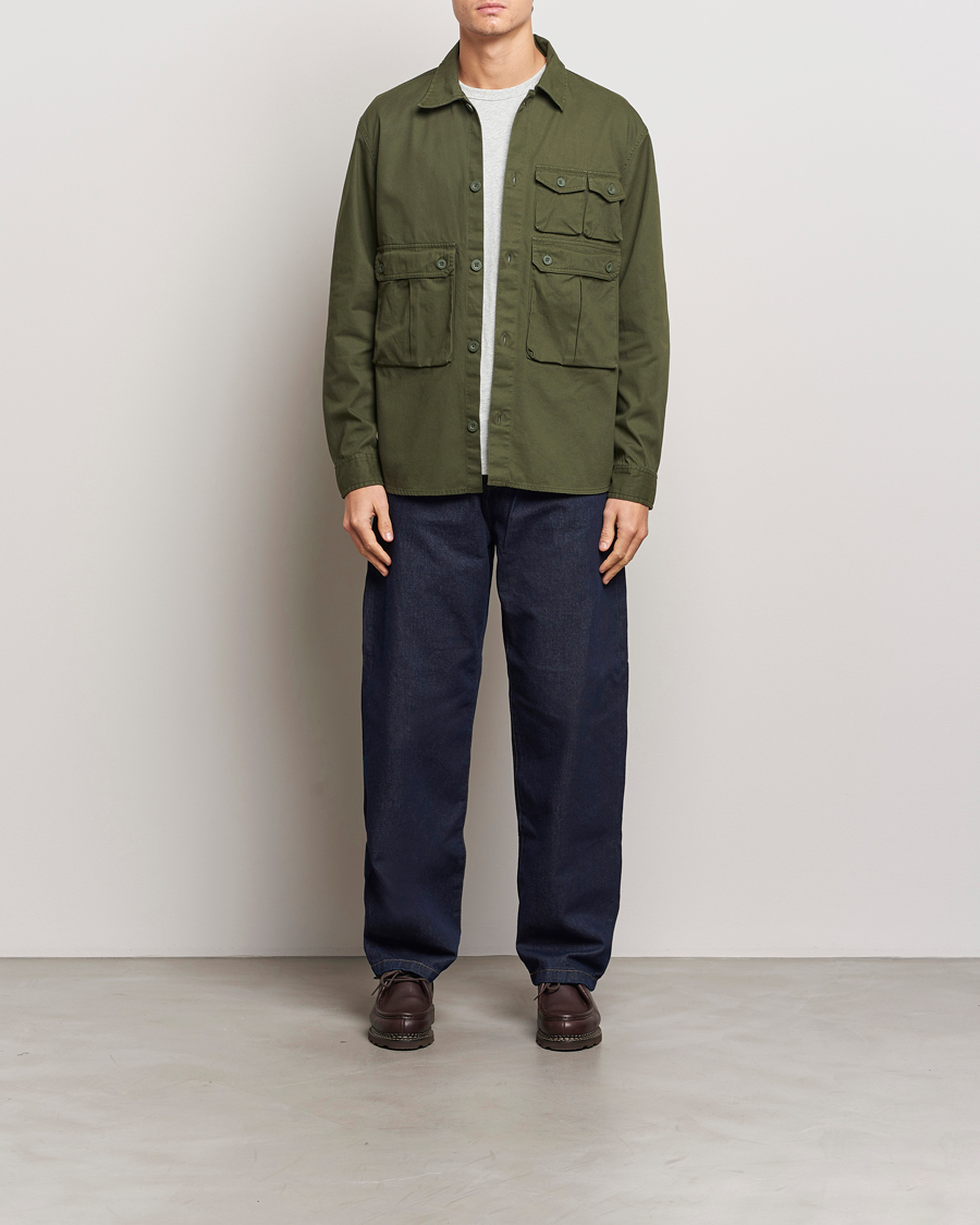 Mies | Kauluspaidat | Carhartt WIP | Tracker Cotton Twill Shirt Office Green