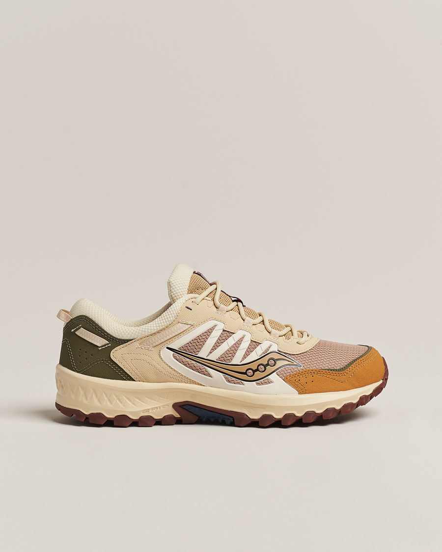Mies | Saucony Grid Peak Trail Sneaker Tan/Chino Green | Saucony | Grid Peak Trail Sneaker Tan/Chino Green