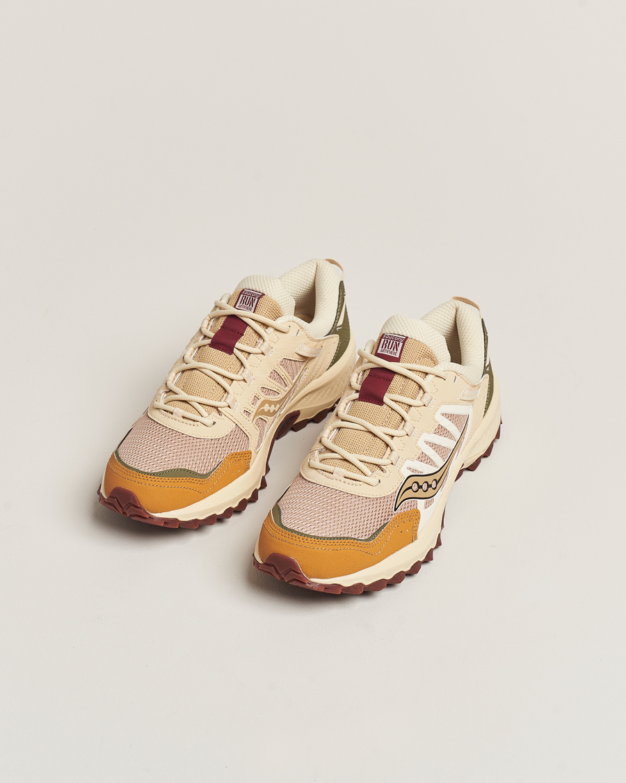 Mies | Saucony Grid Peak Trail Sneaker Tan/Chino Green | Saucony | Grid Peak Trail Sneaker Tan/Chino Green