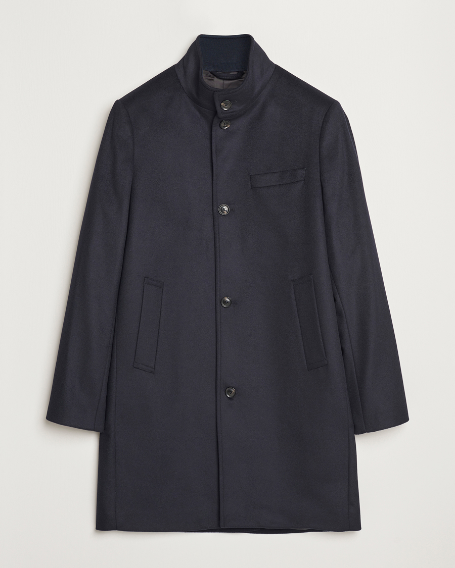 Mies | Takit | J.Lindeberg | Jesse Melton Cashmere Coat Navy